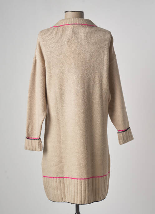 Robe pull beige PAME CARRIONI pour femme