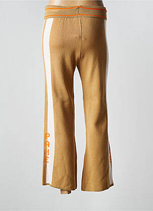 Pantalon 7/8 taille haute taille haute beige PAME CARRIONI femme