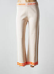 Pantalon 7/8 beige PAME CARRIONI pour femme seconde vue