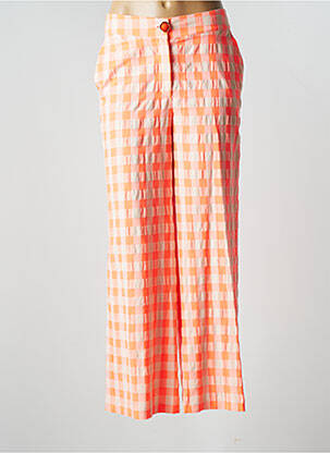 Pantalon large orange PAME CARRIONI pour femme