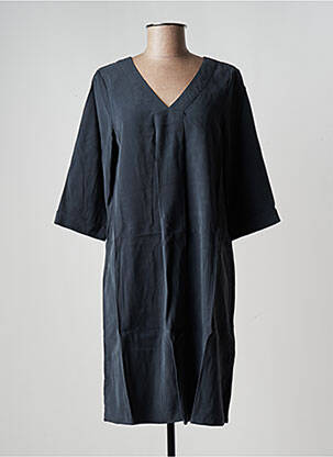 Robe mi-longue manches 3/4 manches 3/4 bleu ÉTYMOLOGIE femme