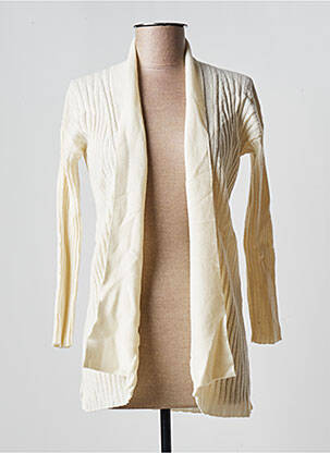Gilet manches longues manches longues beige MARIA BELLENTANI femme