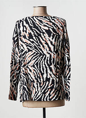 Blouse imprimé fantaisie manches longues noir MARIA BELLENTANI femme