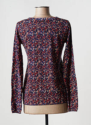 Pull col v manches longues bleu ONE STEP femme