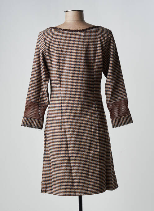 Robe courte marron LO! LES FILLES pour femme