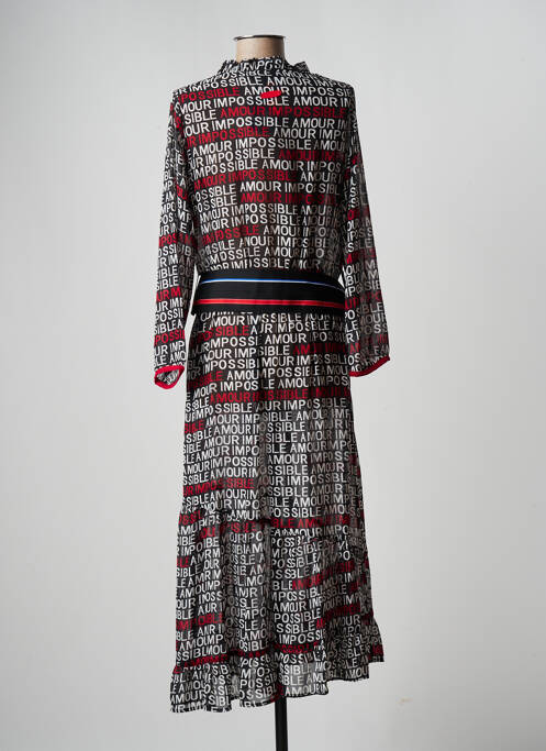 Robe longue noir POUPEE CHIC pour femme