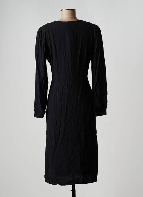 Robe mi-longue noir INDI & COLD pour femme