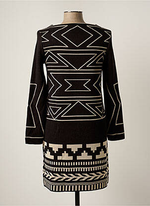 Robe courte manches longues manches longues noir MARIA BELLENTANI femme