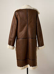 Manteau long marron K-DESIGN pour femme seconde vue