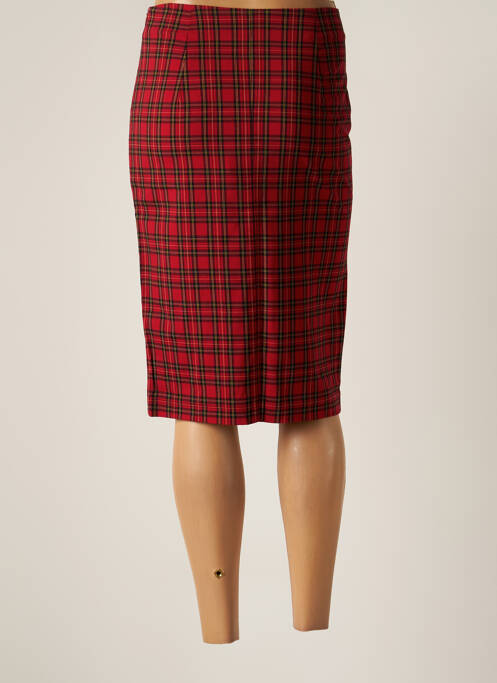 Jupe mi-longue rouge SCHOOL RAG pour femme