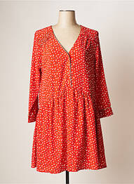 Robe courte manches longues manches longues gris CHERRY PARIS femme