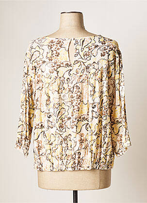 Blouse imprimé fleurs manches 3/4 beige YAYA femme