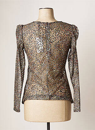 Top coupe cintrée manches longues noir MOLLY BRACKEN femme