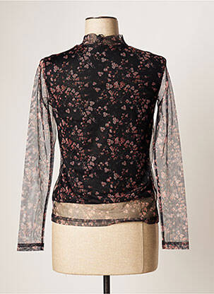 Top coupe cintrée manches longues noir MOLLY BRACKEN femme
