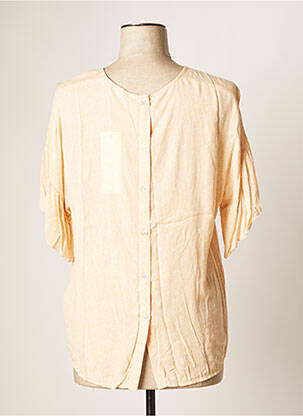 Top coupe fluide manches 3/4 orange YAYA femme