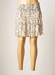 Jupe courte coupe évasée beige YAYA femme