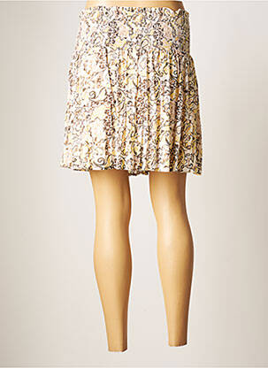 Jupe courte coupe évasée beige YAYA femme
