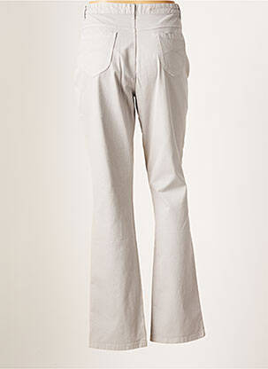 Pantalon droit tissage popeline taille normale gris TBS femme