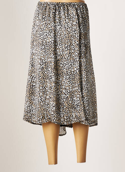 Jupe mi-longue noir GEVANA pour femme