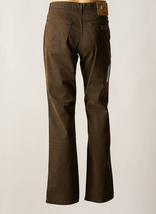 Pantalon droit vert WRANGLER pour homme