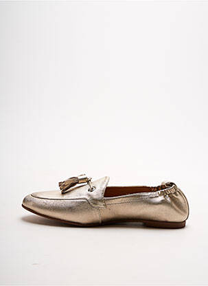 Mocassins chiquet talon plat jusqu'à 3cm beige ADIGE femme