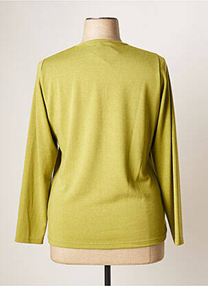 Pull coupe cintrée manches longues vert JEAN GABRIEL femme