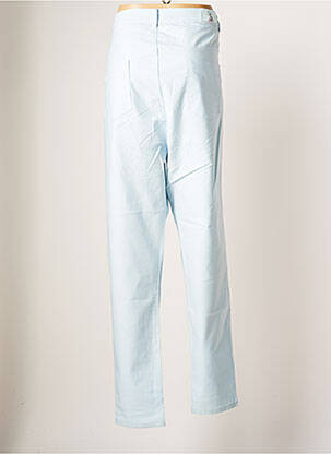 Pantalon slim tissage popeline taille normale bleu S.QUISE femme