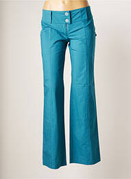 Pantalon droit stretch taille basse bleu PRINCESSE NOMADE femme