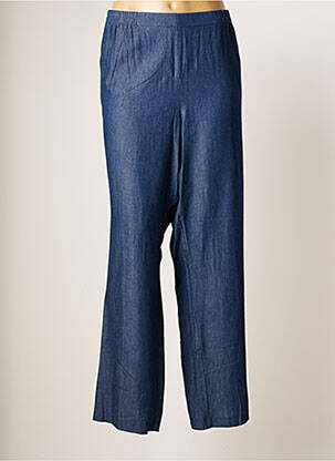 Pantalon droit bleu FRANCOISE F pour femme