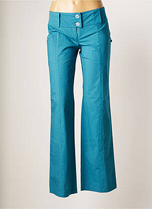 Pantalon droit bleu PRINCESSE NOMADE pour femme