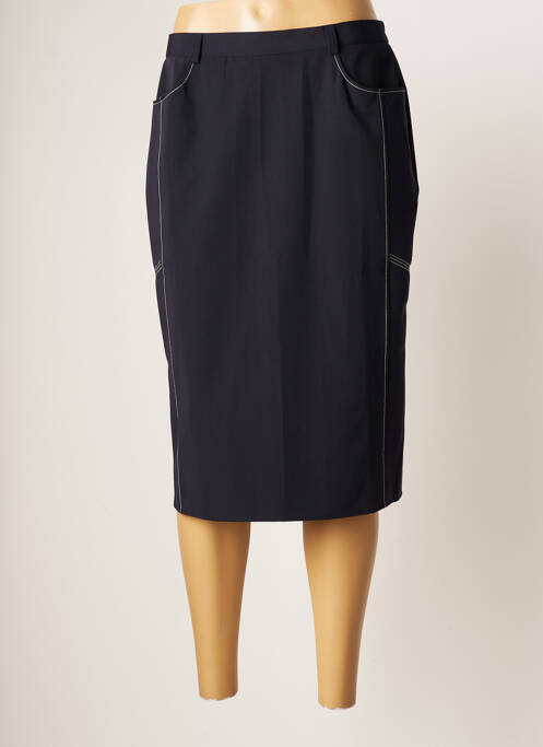 Jupe mi-longue taille normale bleu FRANCOISE F femme