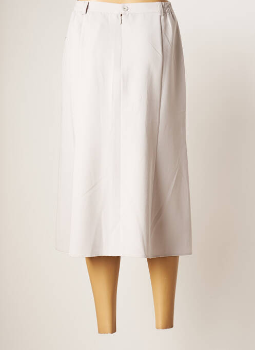 Jupe mi-longue gris FRANCOISE F pour femme