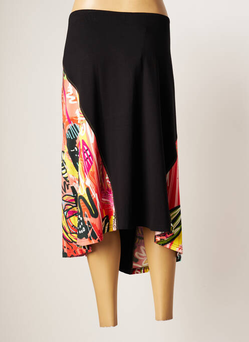 Jupe mi-longue noir FRANCOISE F pour femme