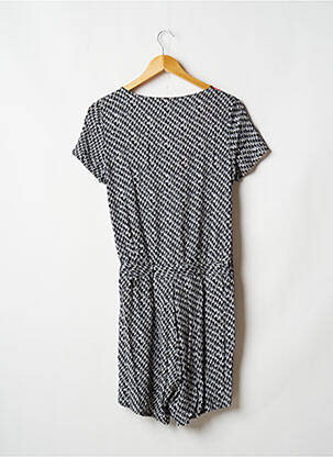 Combishort tissage popeline manches courtes noir BAMBOO'S femme