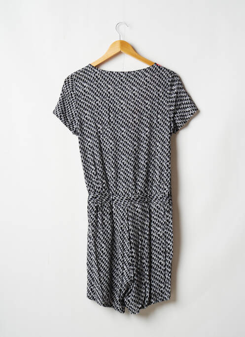 Combishort tissage popeline manches courtes noir BAMBOO'S femme