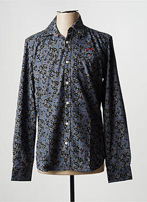 Chemise manches longues poignets boutonnés gris N.Z.A NEW ZEALAND homme
