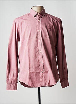 Chemise manches longues rose SERGE BLANCO pour homme