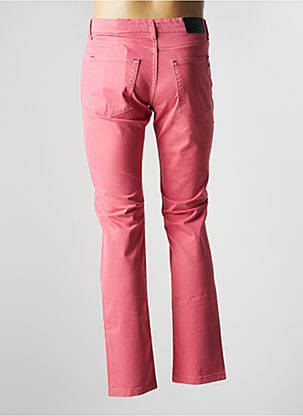 Pantalon droit stretch taille normale rose LCDN femme
