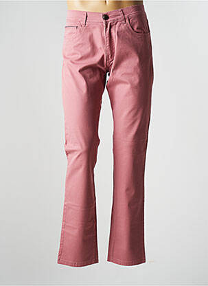 Pantalon droit stretch taille normale rose LCDN femme
