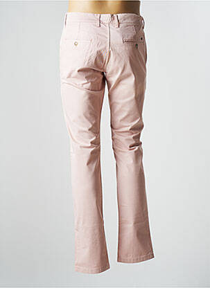Pantalon chino tissage popeline taille normale rose LCDN femme