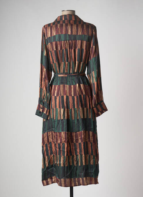 Robe mi-longue vert LAUREN VIDAL pour femme