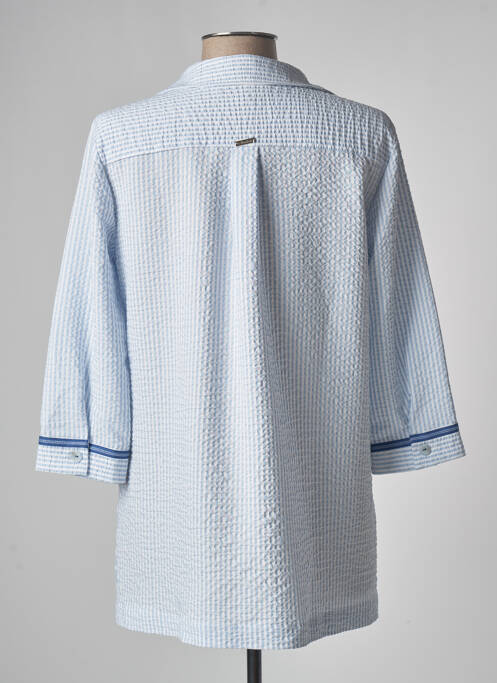 Tunique manches longues bleu BARILOCHE pour femme