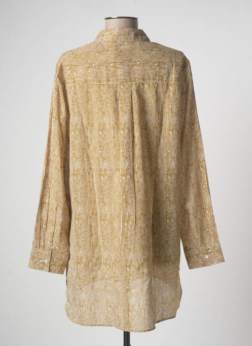 Tunique manches longues jaune LAUREN VIDAL pour femme