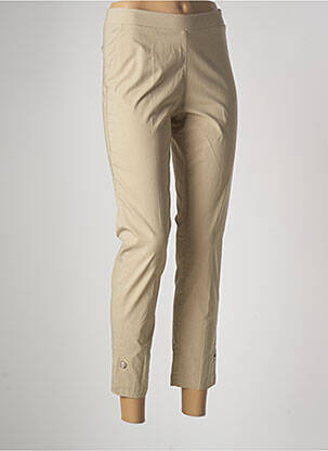 Pantalon 7/8 beige TINTA STYLE pour femme