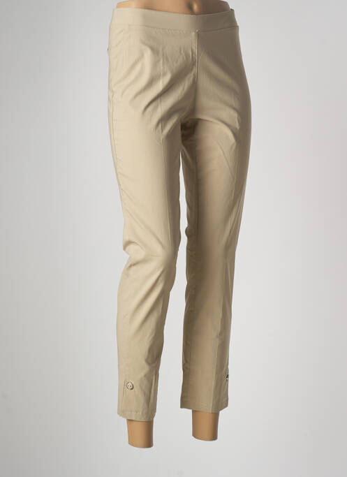 Pantalon 7/8 beige TINTA STYLE pour femme