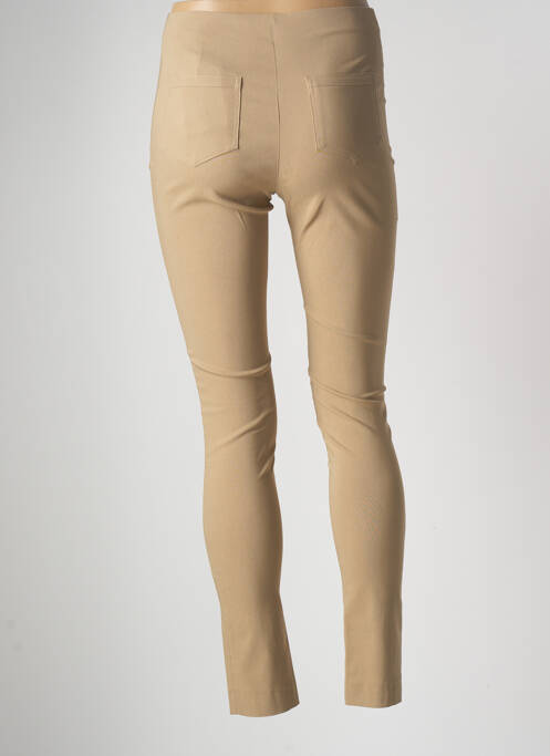 Pantalon slim beige LAUREN VIDAL pour femme