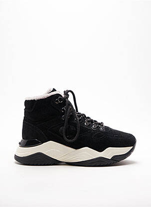 Baskets talon compensé talon de 4 à 6cm noir CRIME LONDON femme