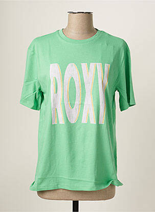 T-shirt coupe droite manches courtes vert ROXY femme