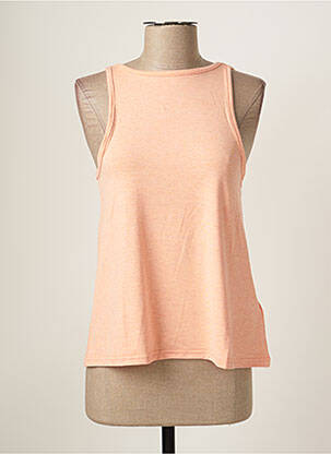 Top tissage jersey sans manche orange ROXY femme