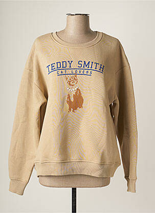Sweat-shirt beige TEDDY SMITH pour fille